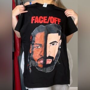 NWT Drake Kendrick Lamar Face OFF t shirt size small